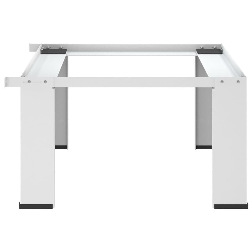 vidaXL Soporte pedestal para lavadora blanco