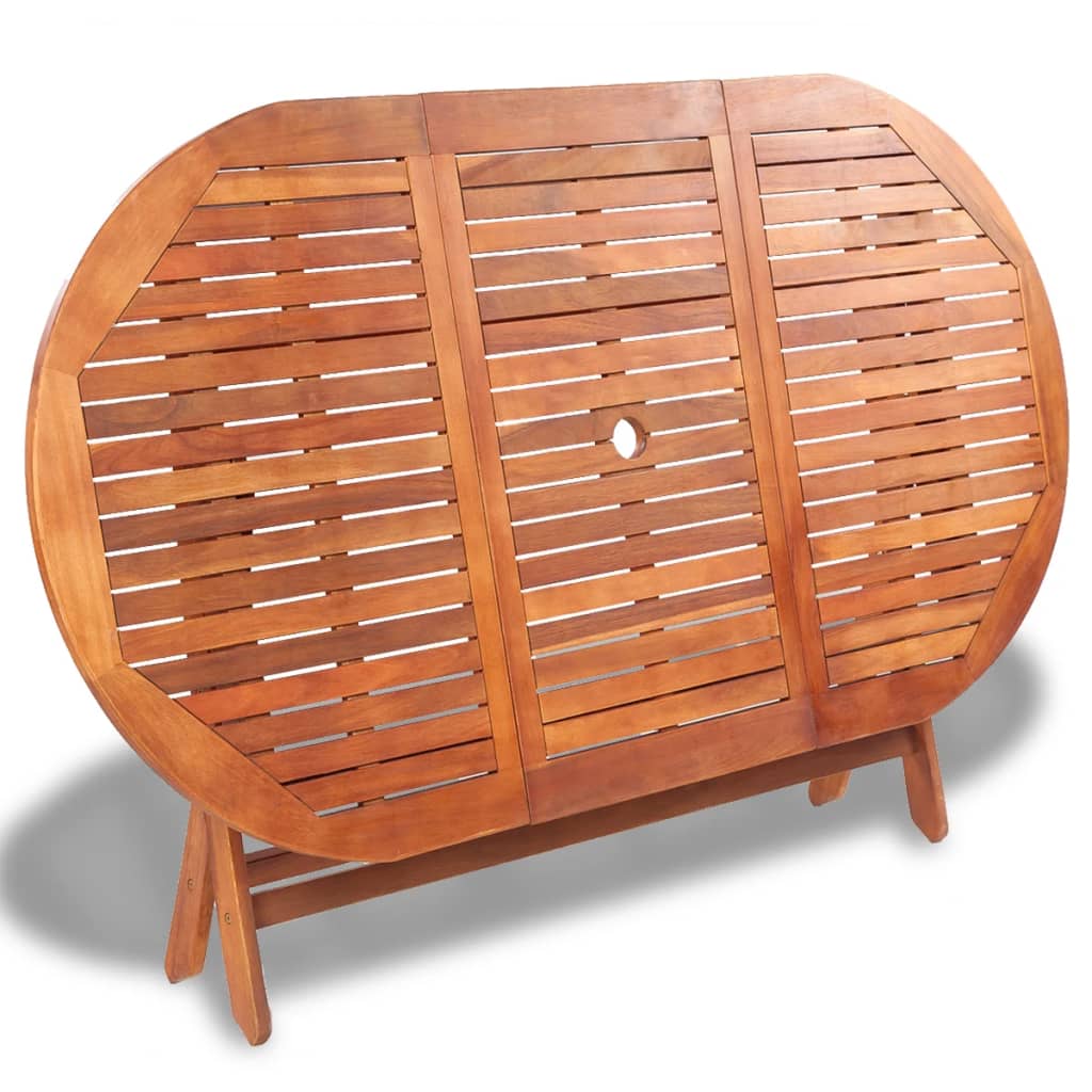 vidaXL Set de comedor de jardín 7 piezas madera maciza de acacia