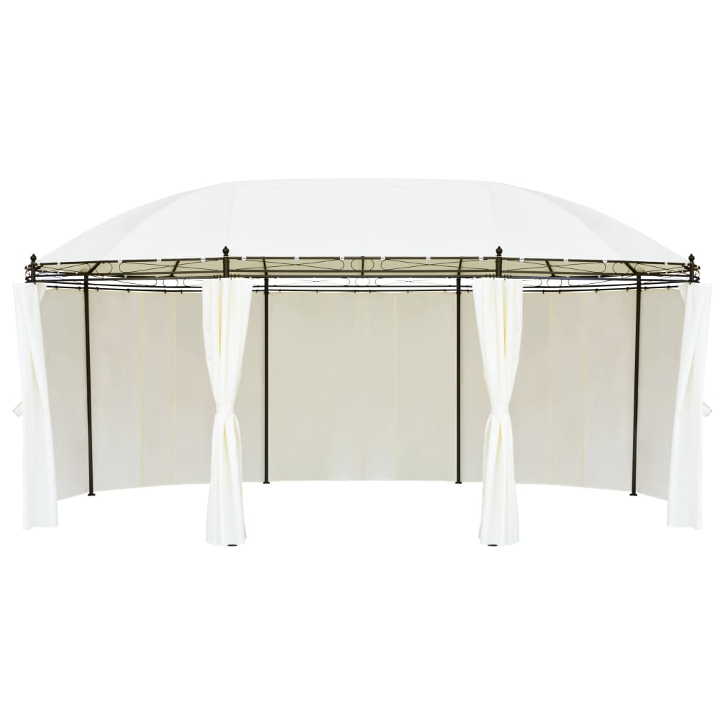 vidaXL Cenador blanco crema 530x350x265 cm