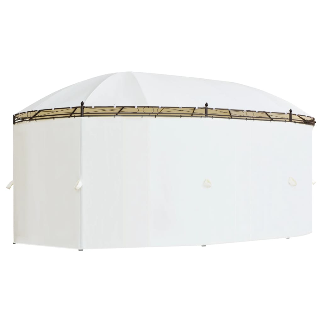 vidaXL Cenador blanco crema 530x350x265 cm