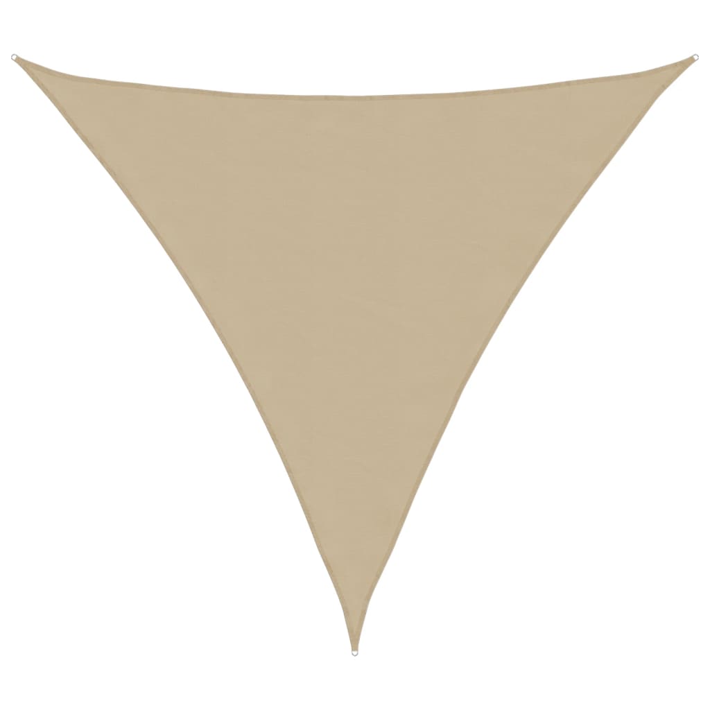 vidaXL Toldo de vela triangular tela Oxford beige 3,6x3,6x3,6 m