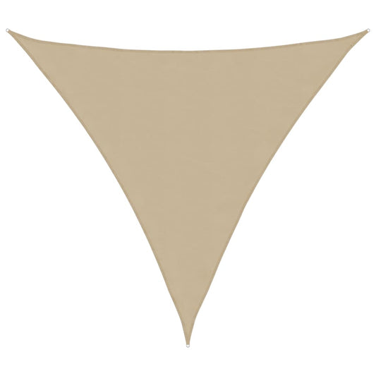 vidaXL Toldo de vela triangular tela Oxford beige 3,6x3,6x3,6 m