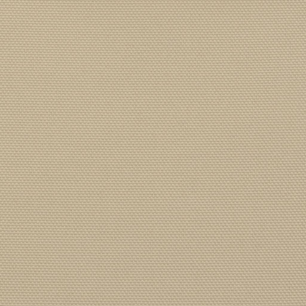 vidaXL Toldo de vela triangular tela Oxford beige 5x5x5 m