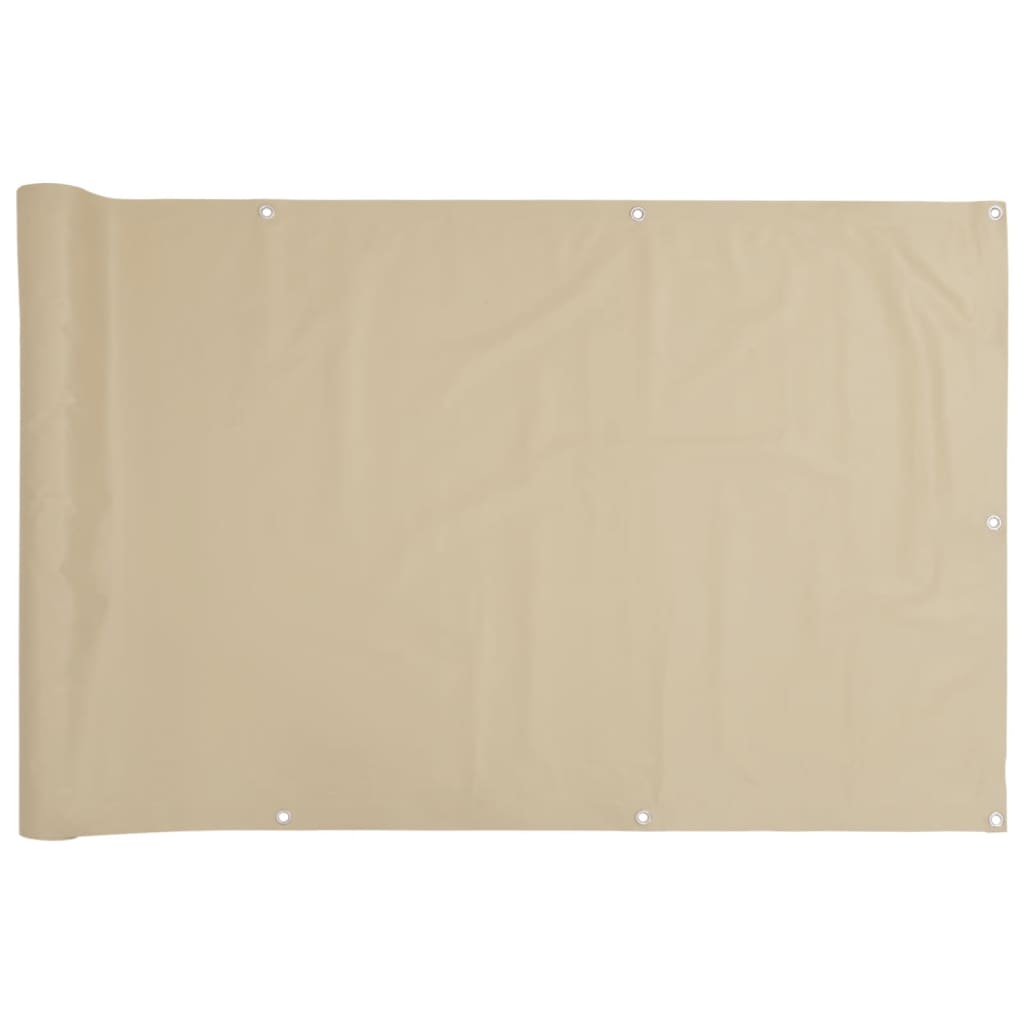 vidaXL Toldo para balcón tela oxford 90x400 cm beige