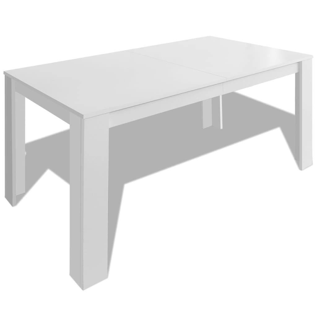 vidaXL Mesa de comedor blanca 140x80x75 cm