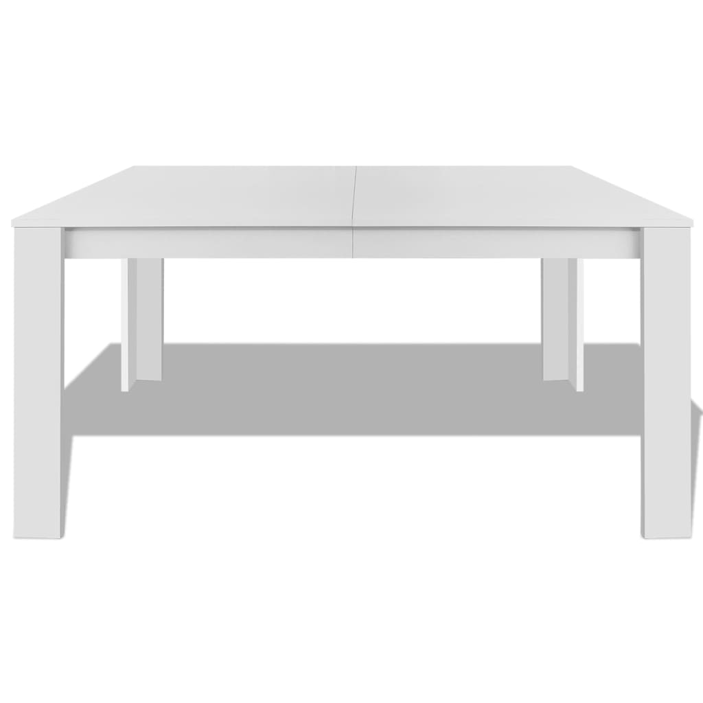 vidaXL Mesa de comedor blanca 140x80x75 cm