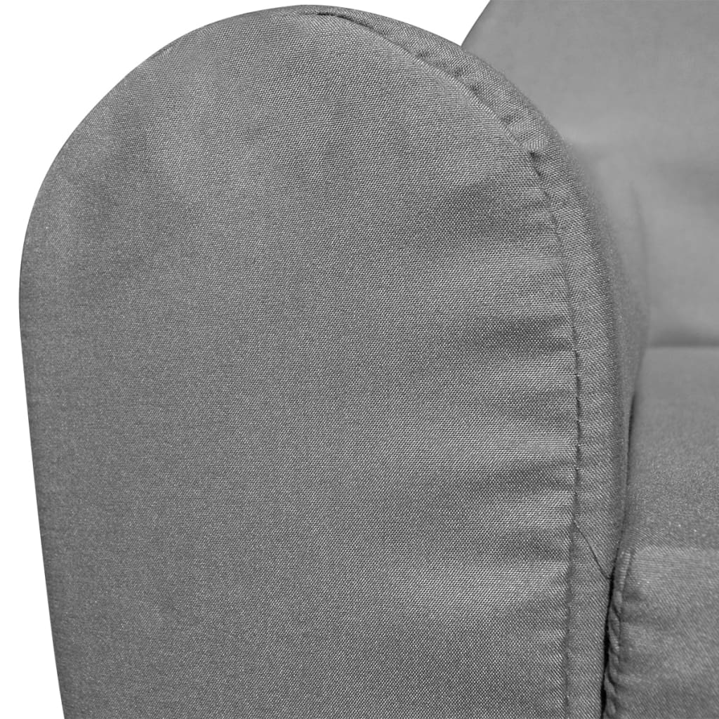 vidaXL Sillón desplegable para niños gris claro