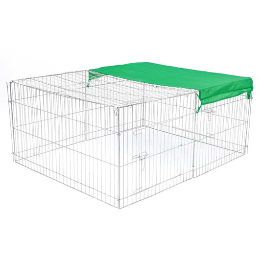 @Pet Recinto para mascotas de exterior Castle metal 144x112x60 cm