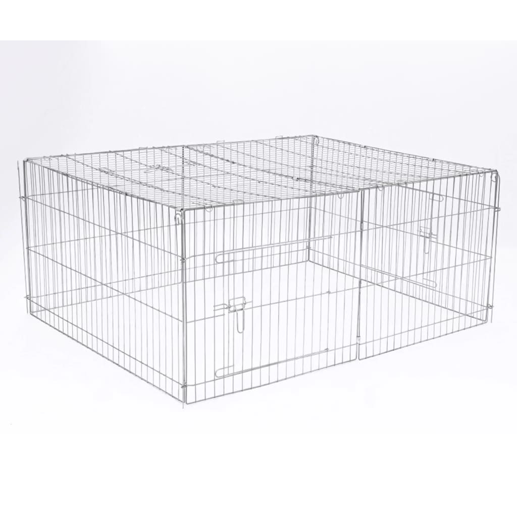 @Pet Recinto para mascotas de exterior Castle metal 144x112x60 cm