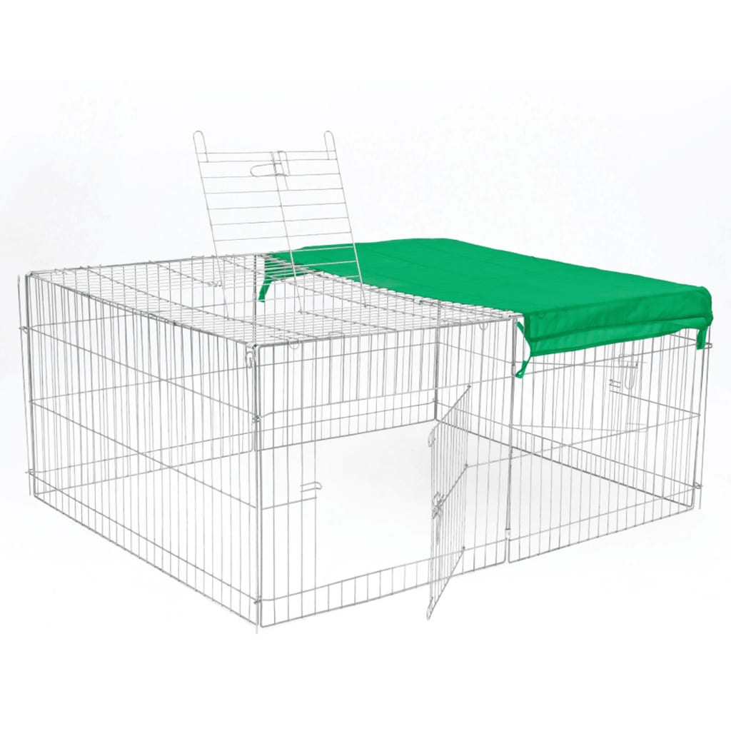 @Pet Recinto para mascotas de exterior Castle metal 144x112x60 cm