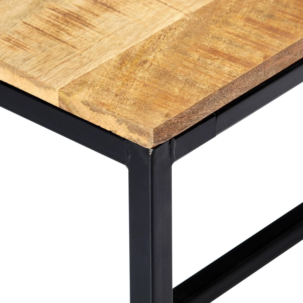 vidaXL Banco de comedor madera maciza de mango en bruto 160 cm