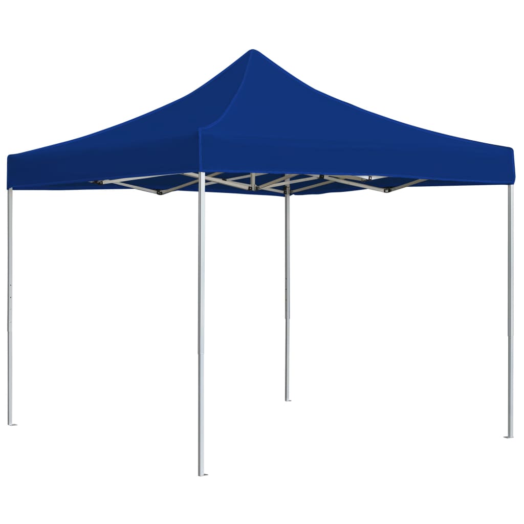 vidaXL Carpa plegable profesional de aluminio azul 3x3 m