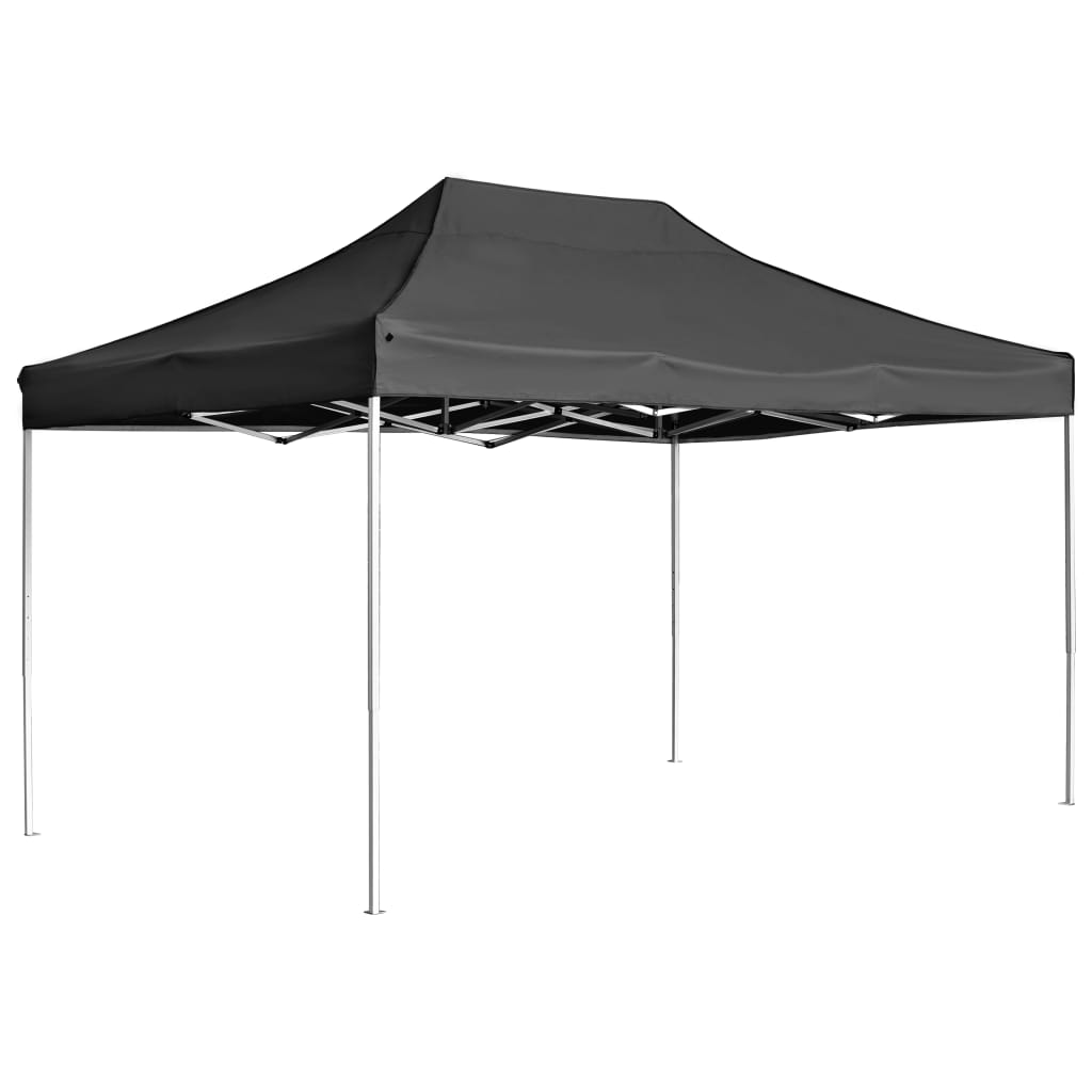 vidaXL Carpa plegable profesional de aluminio gris antracita 4,5x3 m