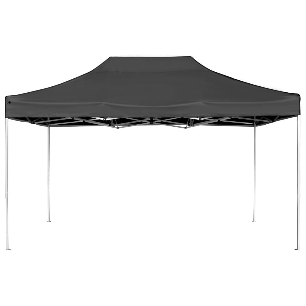 vidaXL Carpa plegable profesional de aluminio gris antracita 4,5x3 m