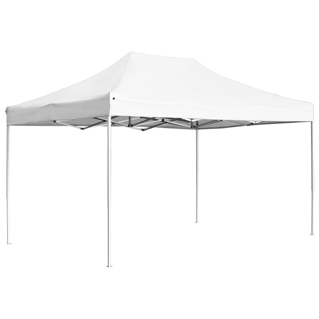 vidaXL Carpa plegable profesional de aluminio blanca 4,5x3 m