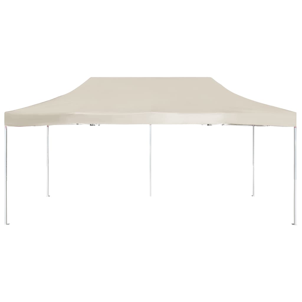 vidaXL Carpa plegable profesional de aluminio crema 6x3 m