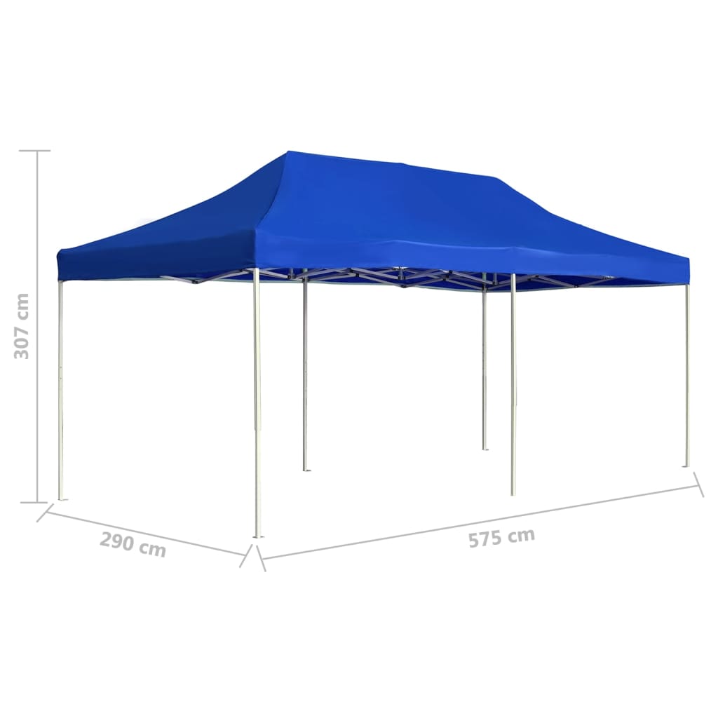 vidaXL Carpa plegable profesional de aluminio azul 6x3 m