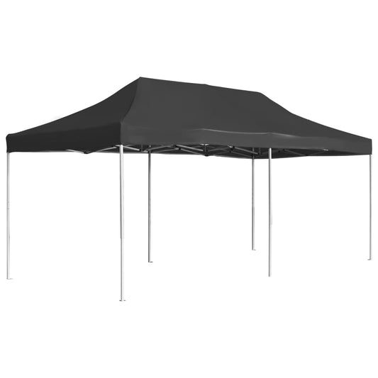 vidaXL Carpa plegable profesional de aluminio antracita 6x3 m