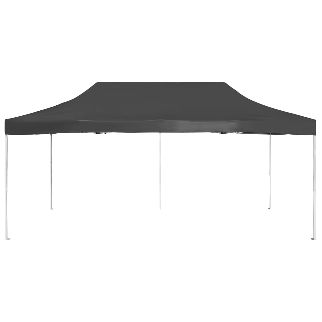 vidaXL Carpa plegable profesional de aluminio antracita 6x3 m