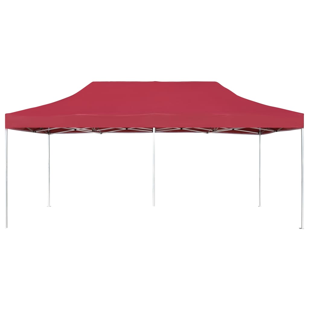 vidaXL Carpa plegable profesional de aluminio rojo vino tinto 6x3m