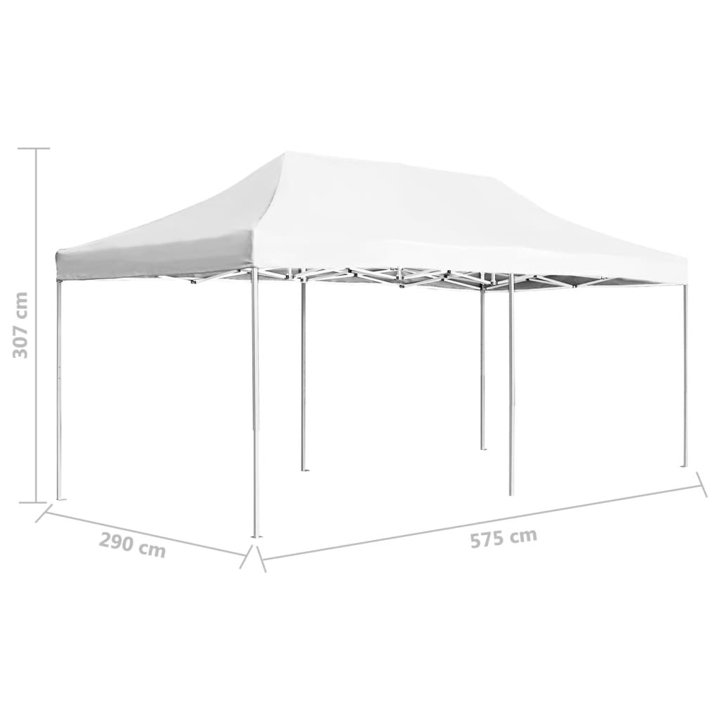 vidaXL Carpa plegable profesional de aluminio blanco 6x3 m