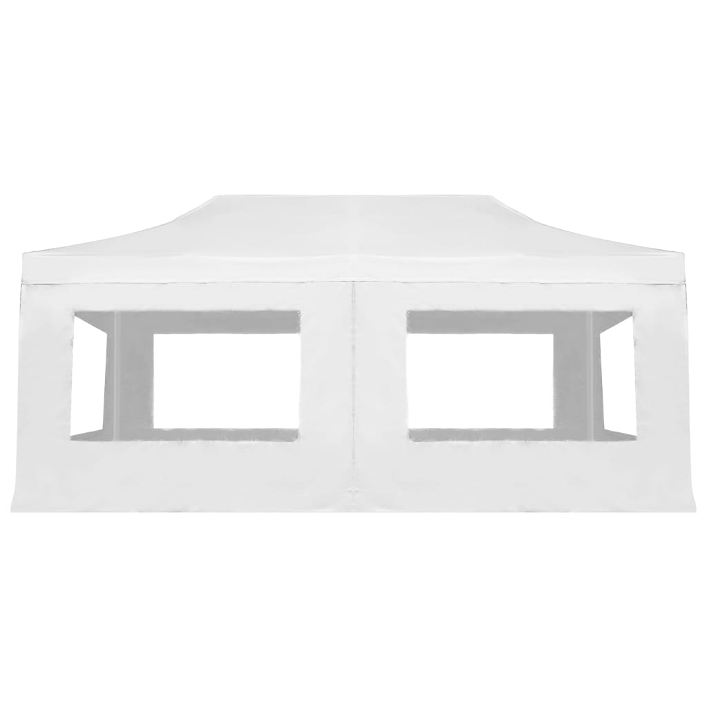 vidaXL Carpa plegable profesional y paredes aluminio blanco 6x3 m