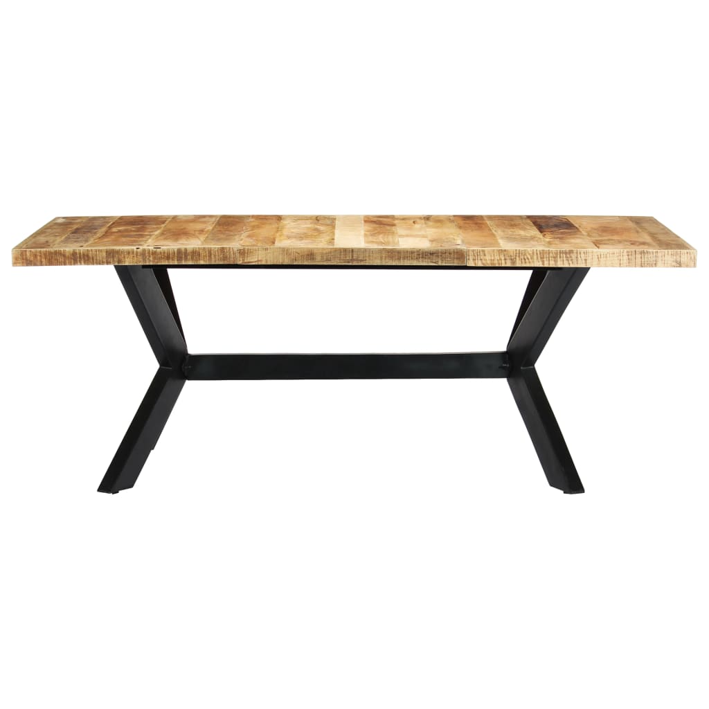 vidaXL Mesa de comedor de madera maciza de mango 200x100x75 cm