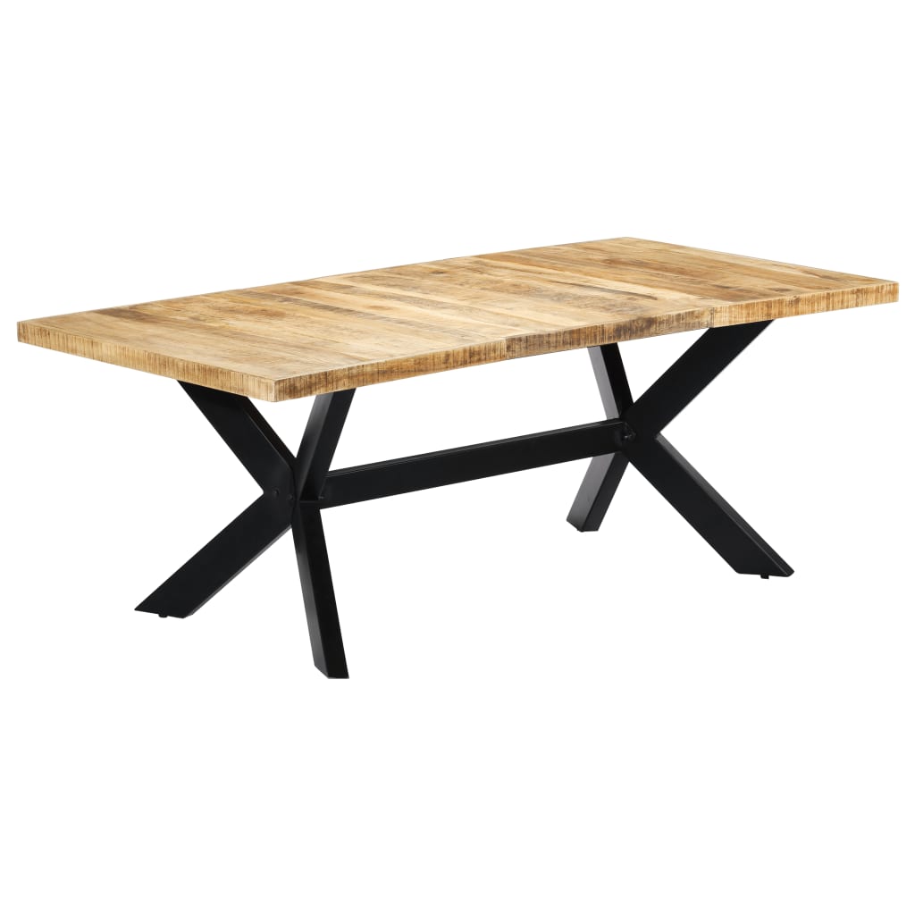 vidaXL Mesa de comedor de madera maciza de mango 200x100x75 cm