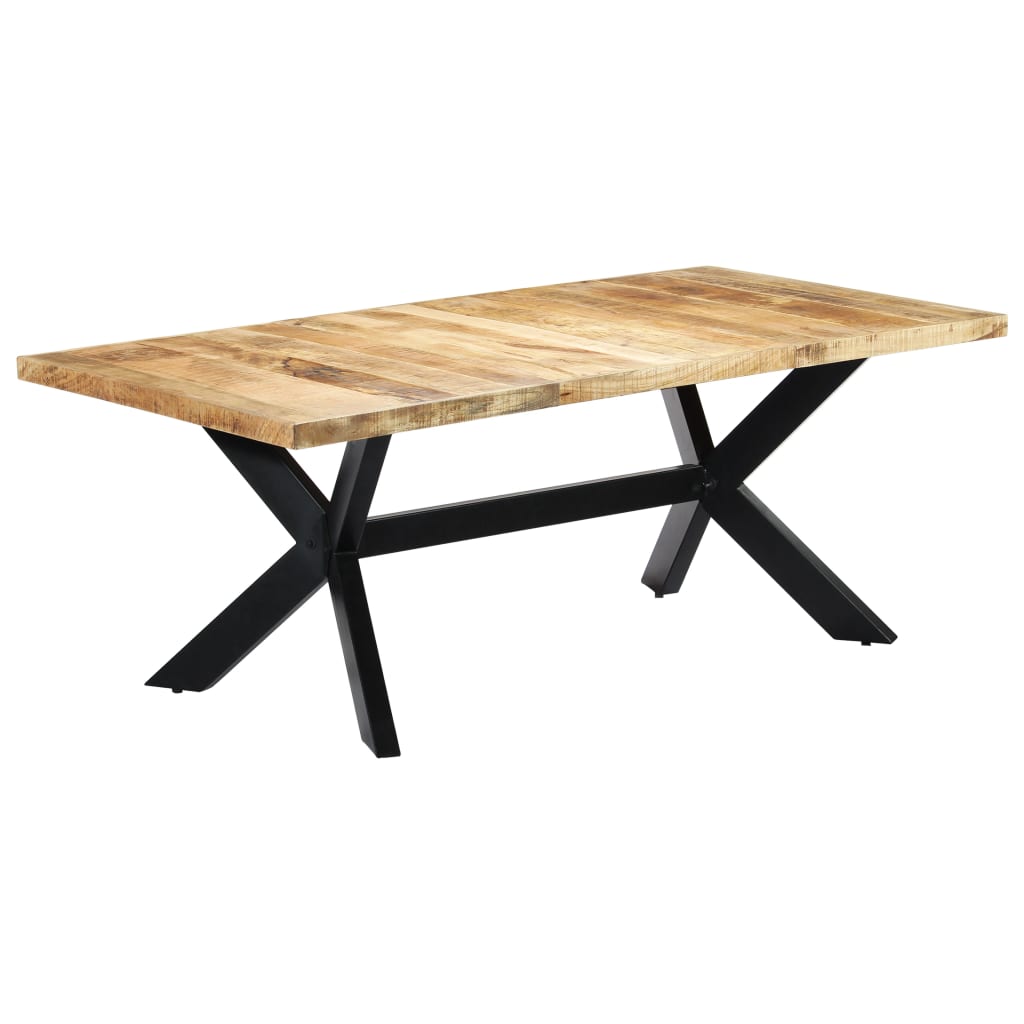 vidaXL Mesa de comedor de madera maciza de mango 200x100x75 cm