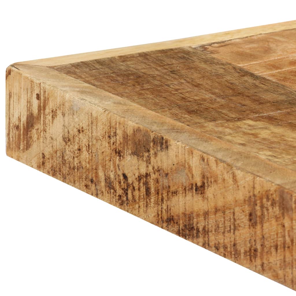 vidaXL Mesa de comedor madera maciza de mango rugosa 160x80x75 cm