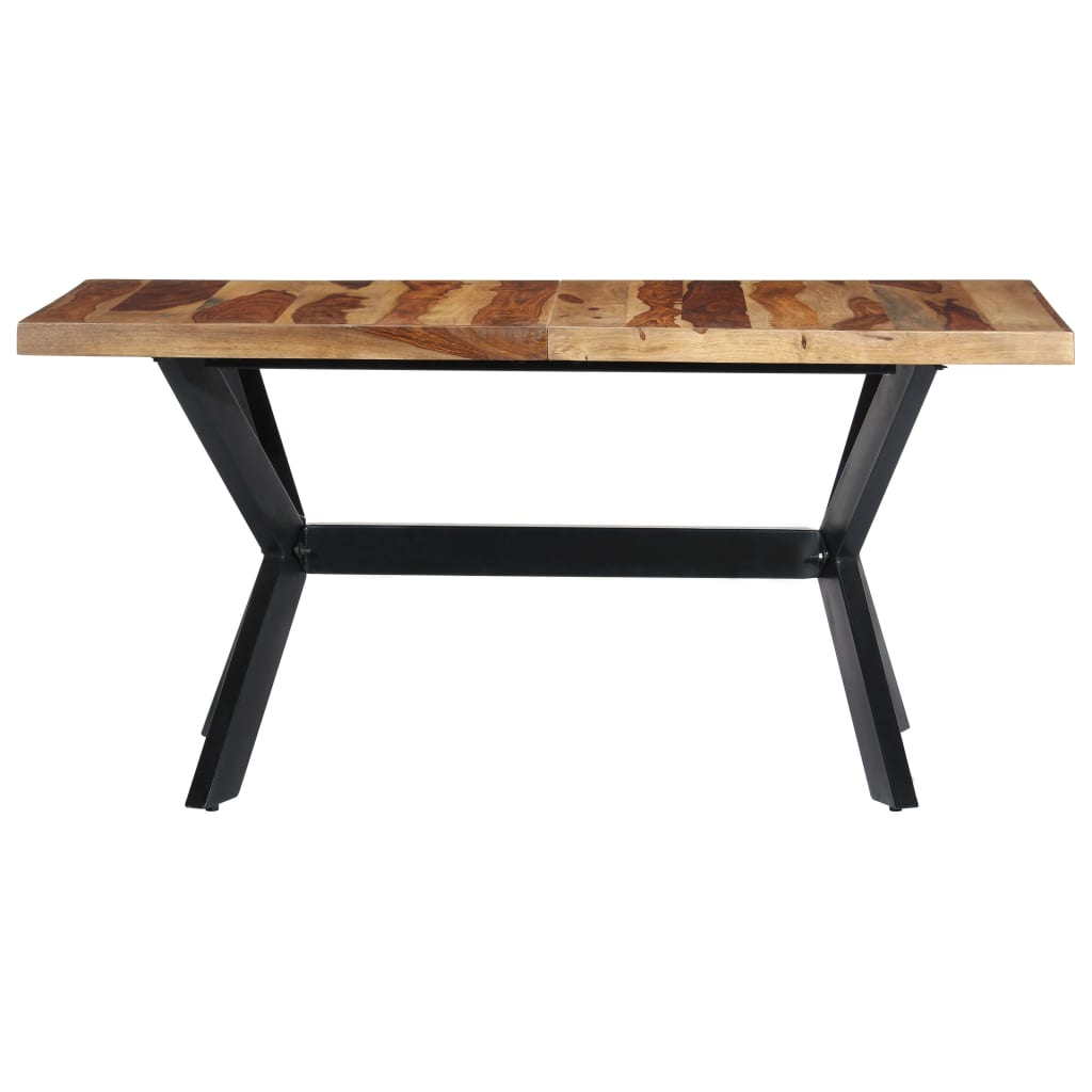 vidaXL Mesa de comedor madera maciza de sheesham 140x70x75 cm