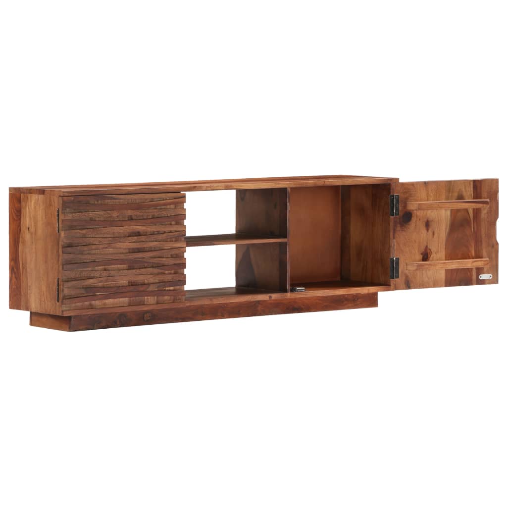 vidaXL Mueble de TV de madera maciza de Sheesham 120x30x40 cm