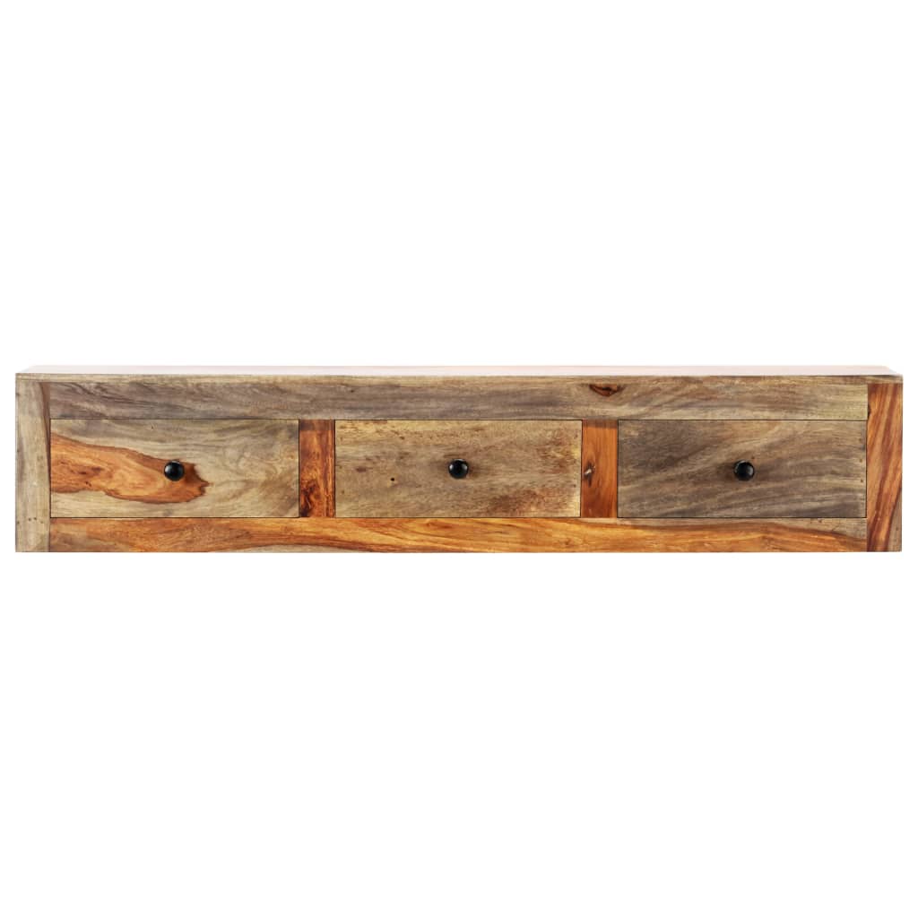 vidaXL Mesa consola de pared madera maciza de Sheesham 100x25x20 cm