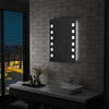 vidaXL Espejo de pared de baño con LED 60x80 cm