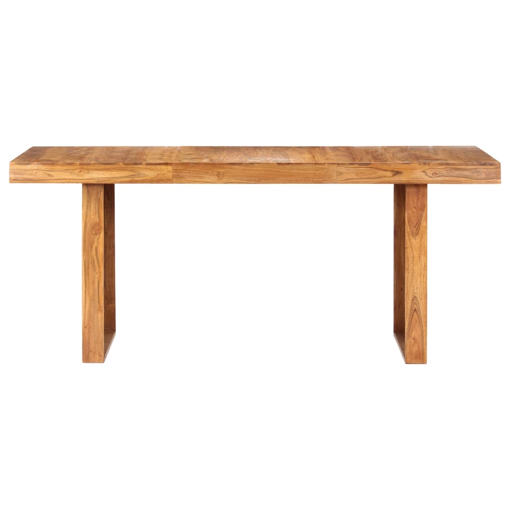 vidaXL Mesa de comedor de madera maciza de acacia 180x90x75 cm