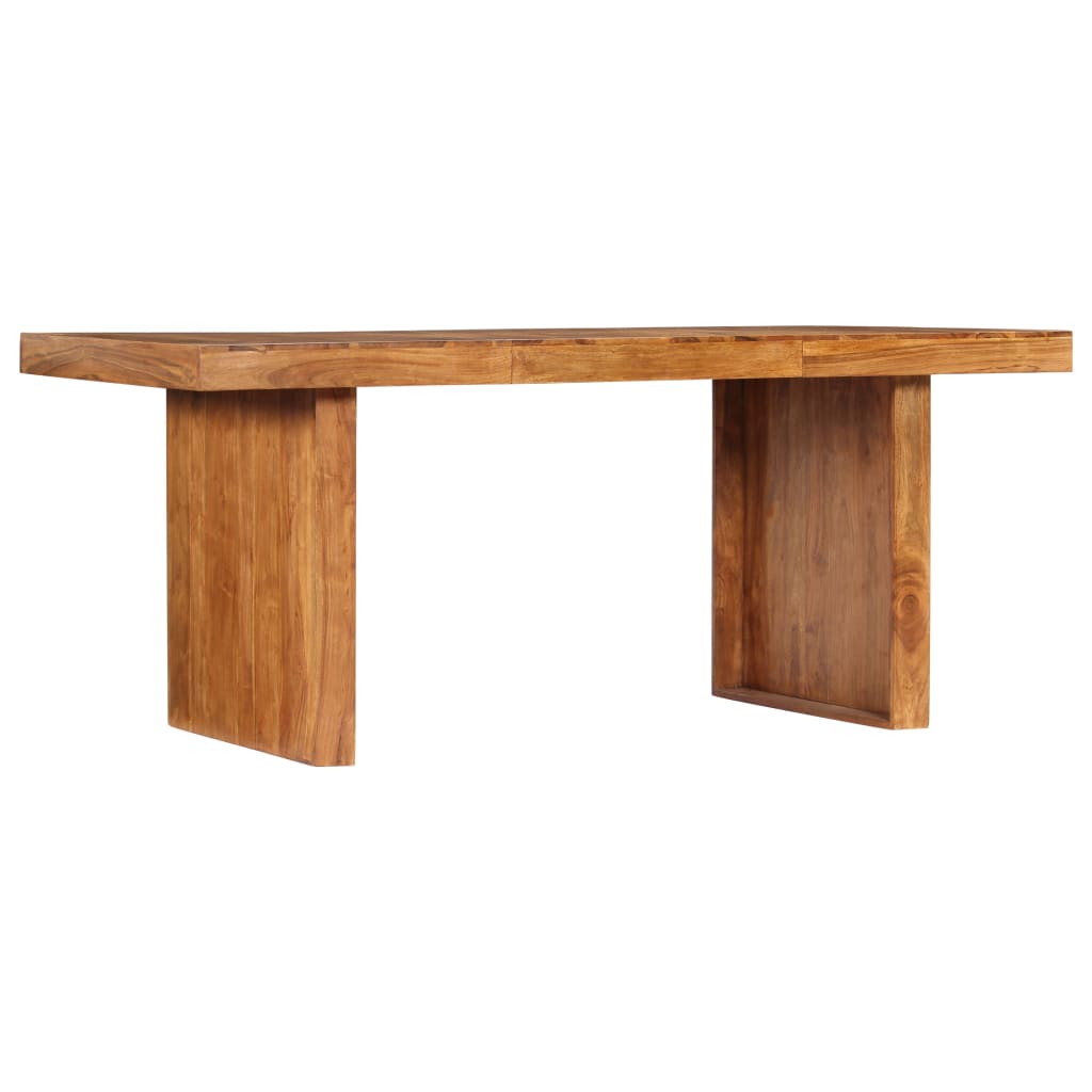 vidaXL Mesa de comedor de madera maciza de acacia 180x90x75 cm