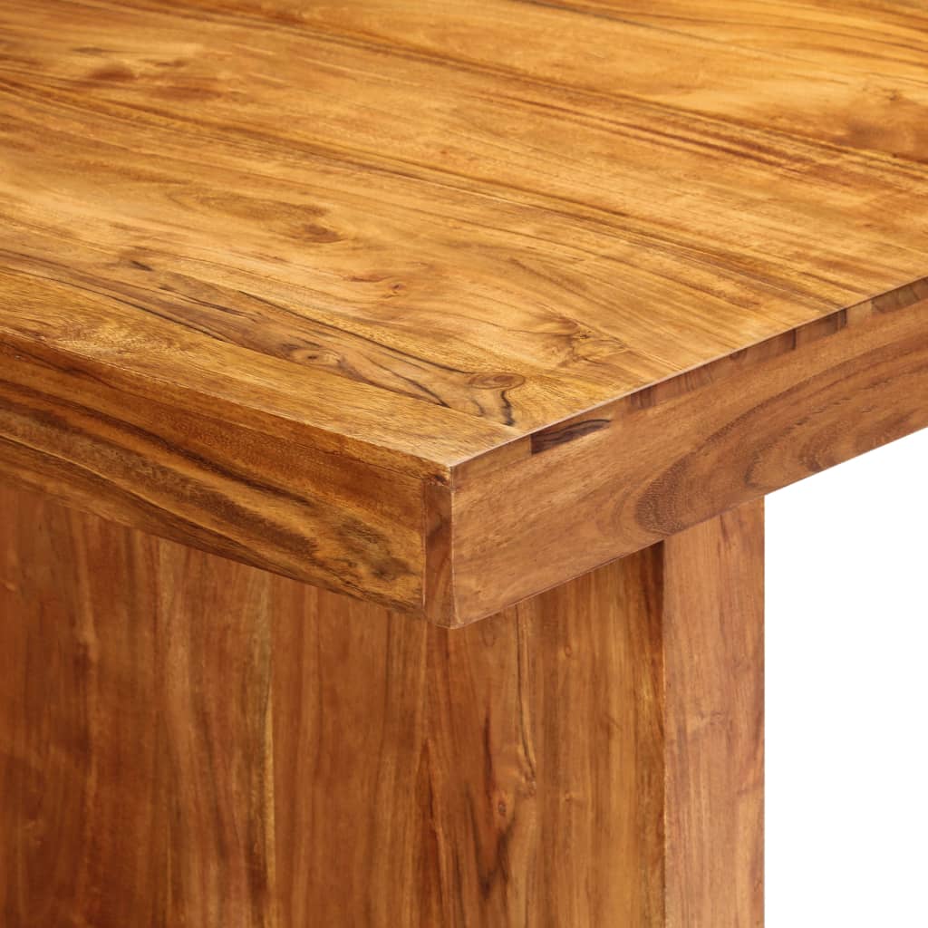 vidaXL Mesa de comedor de madera maciza de acacia 180x90x75 cm