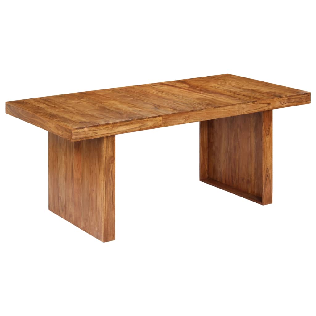 vidaXL Mesa de comedor de madera maciza de acacia 180x90x75 cm