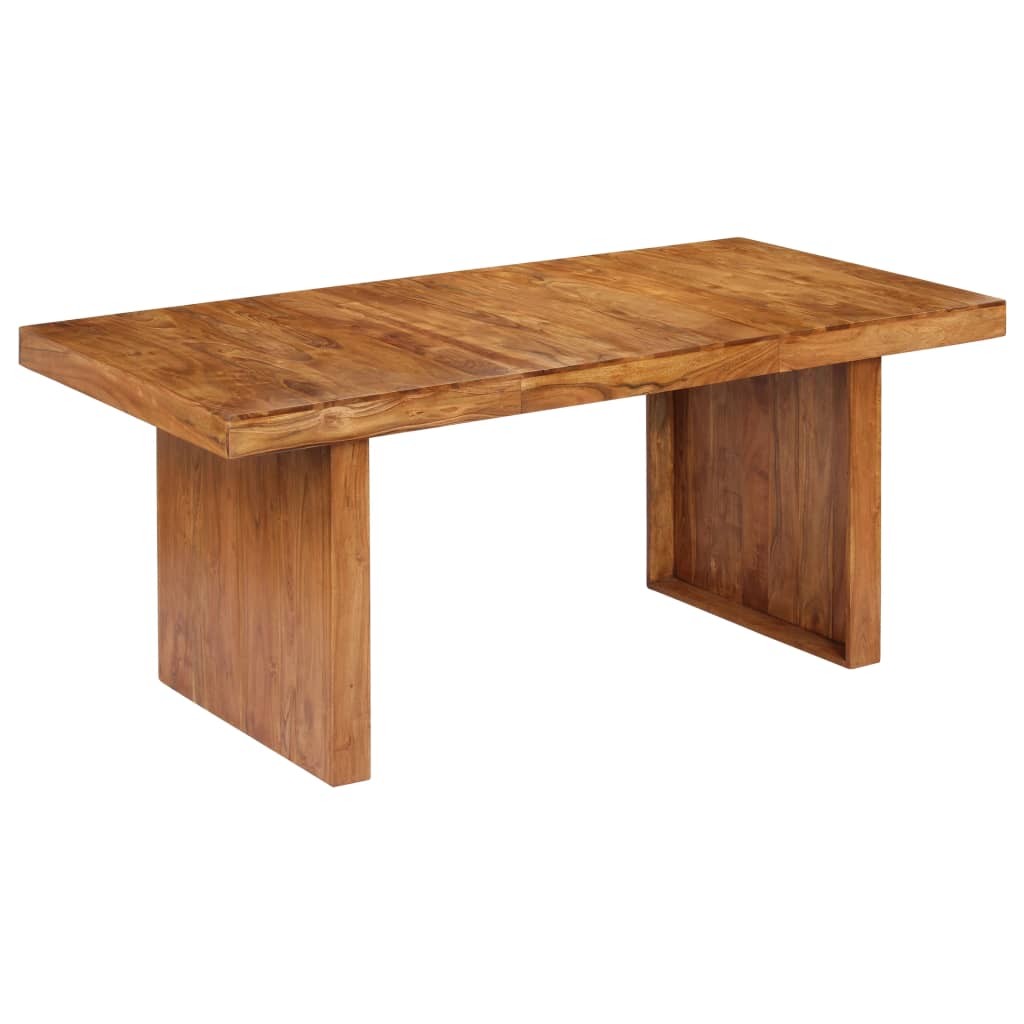 vidaXL Mesa de comedor de madera maciza de acacia 180x90x75 cm