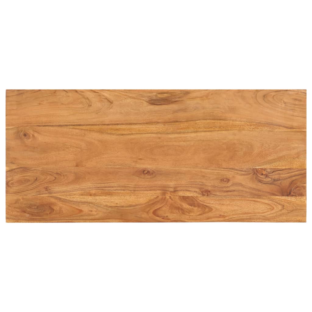 vidaXL Mesa de centro de madera maciza de acacia 100x45x33 cm