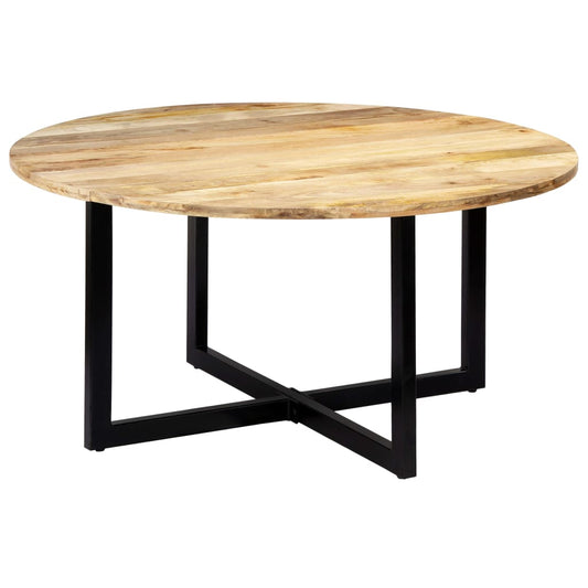 vidaXL Mesa de comedor de madera maciza de mango 150x73 cm