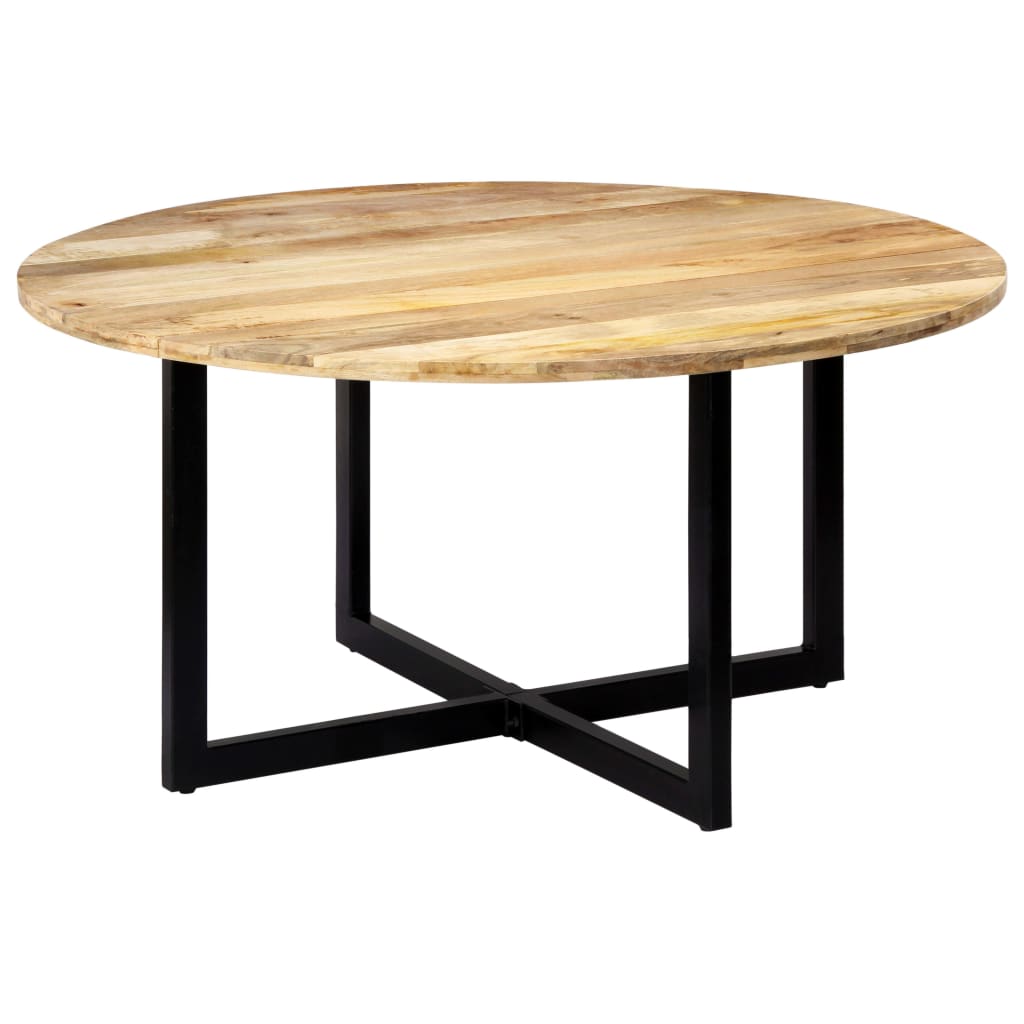 vidaXL Mesa de comedor de madera maciza de mango 150x73 cm