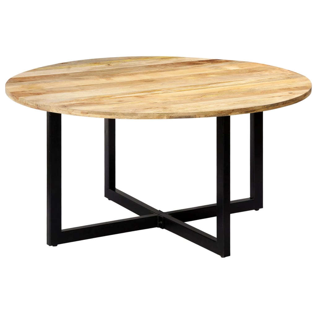 vidaXL Mesa de comedor de madera maciza de mango 150x73 cm