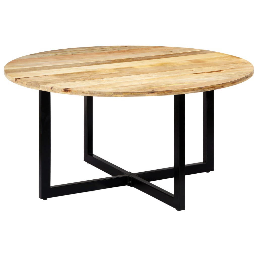 vidaXL Mesa de comedor de madera maciza de mango 150x73 cm