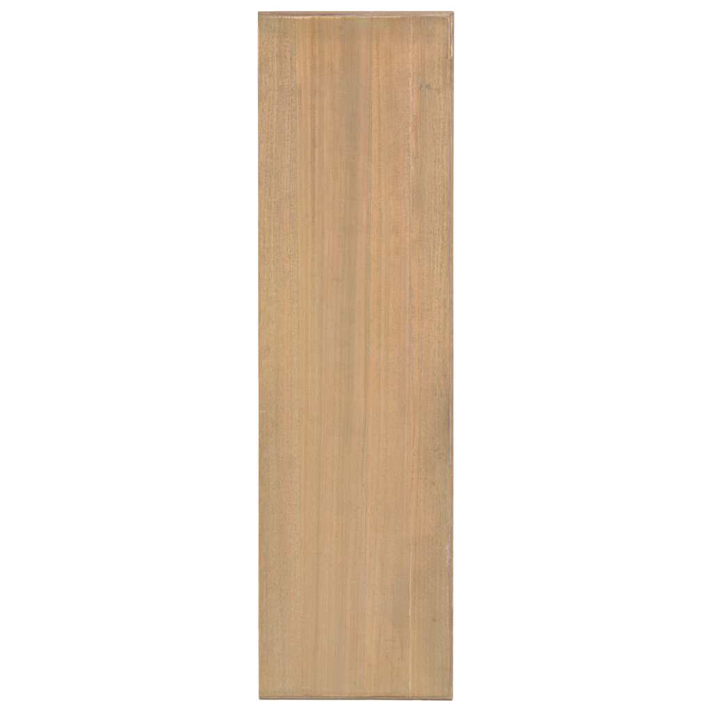 vidaXL Mesa consola con 2 cajones de madera maciza de pino 120x35x76cm