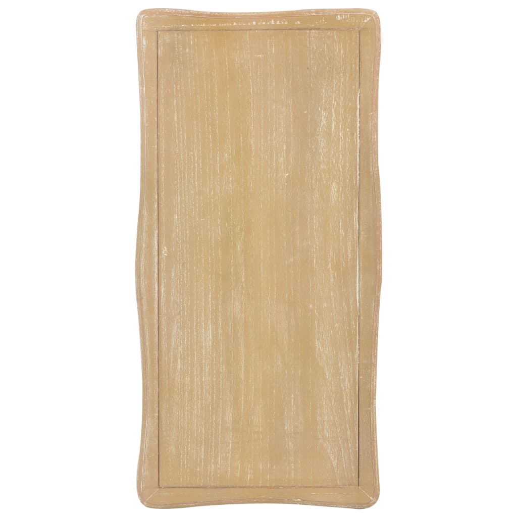 vidaXL Mesa de centro madera maciza pino blanco marrón 87,5x42x44 cm