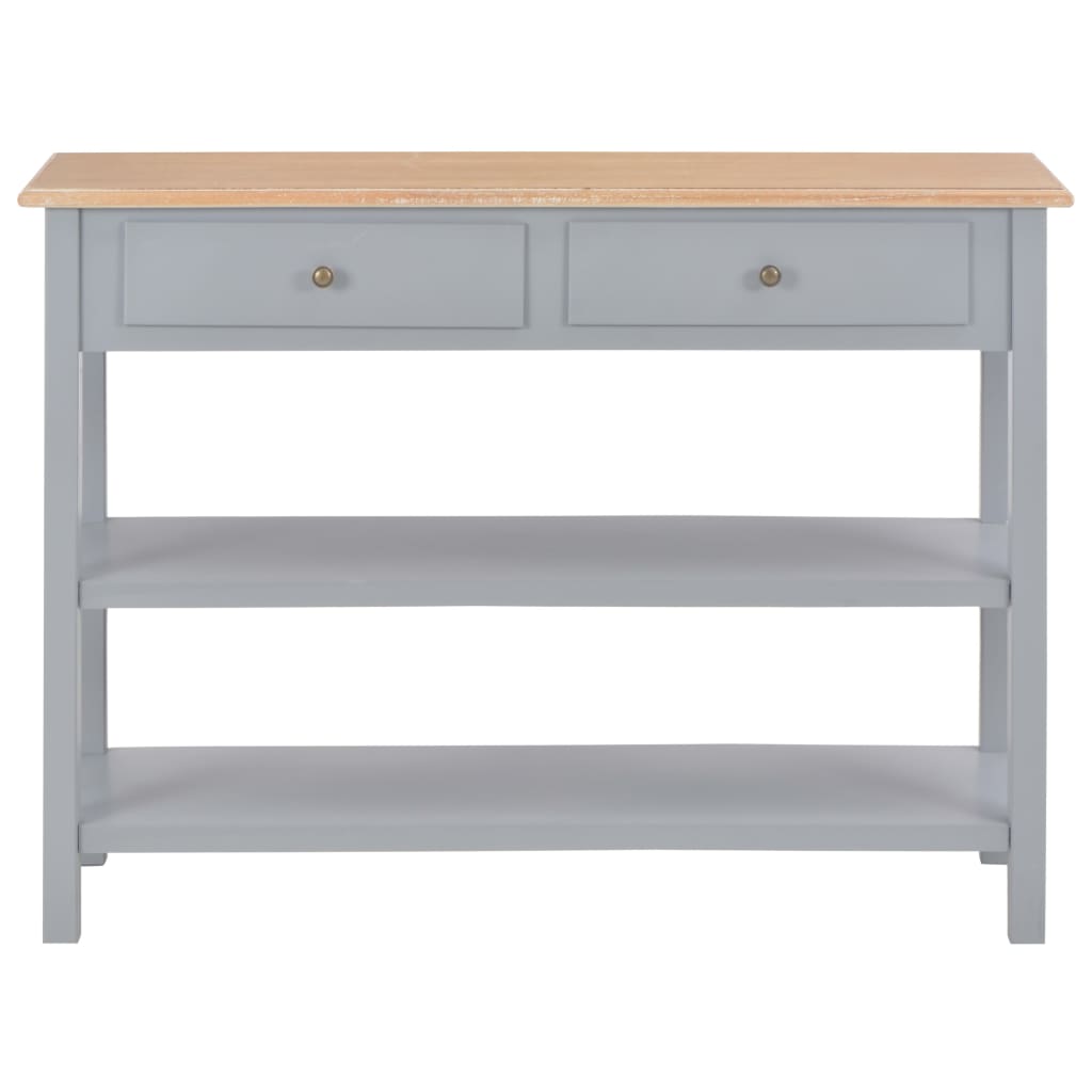 vidaXL Aparador de MDF 110x35x80 cm gris