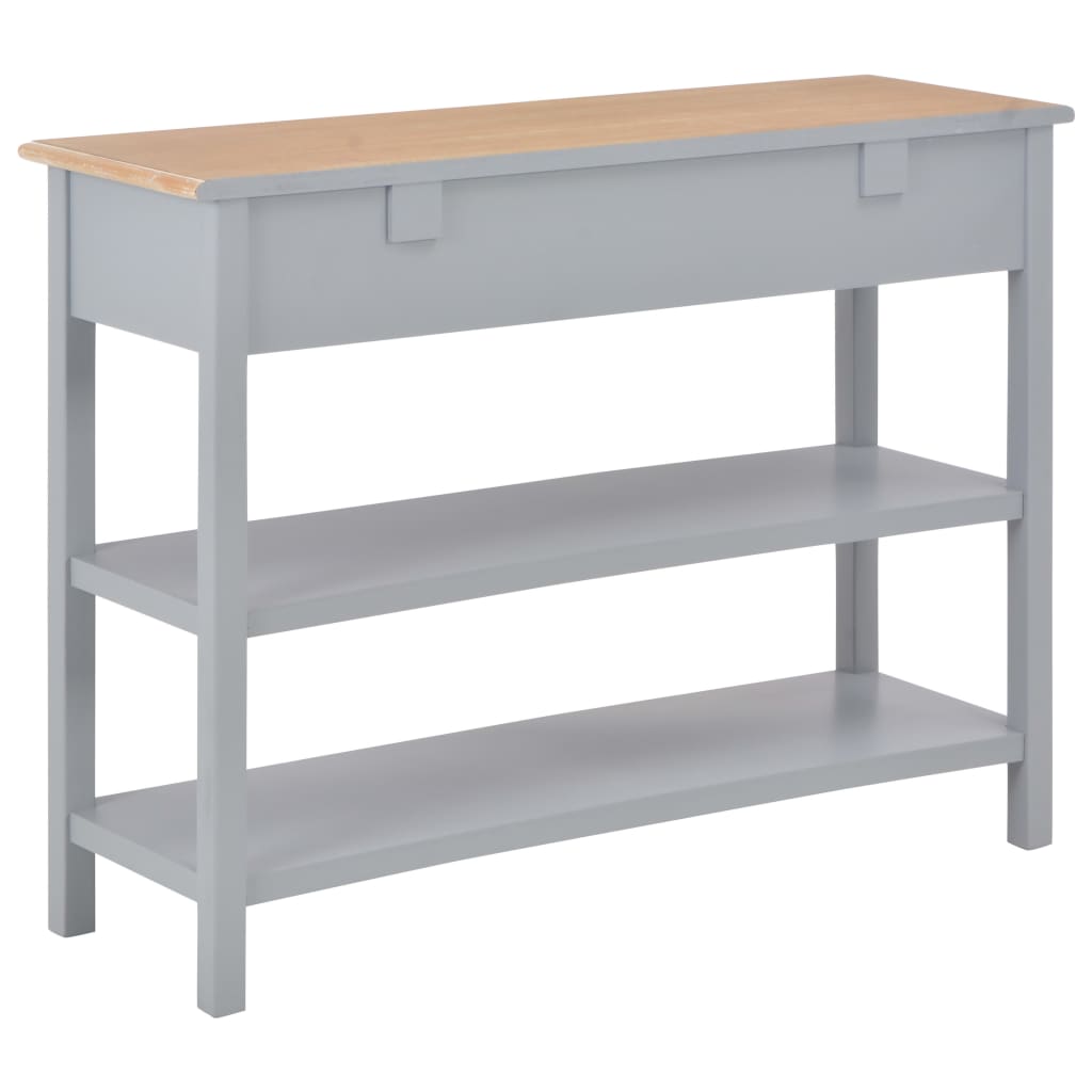 vidaXL Aparador de MDF 110x35x80 cm gris