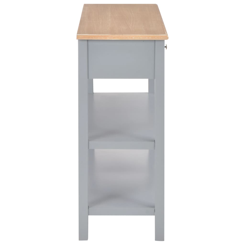 vidaXL Aparador de MDF 110x35x80 cm gris