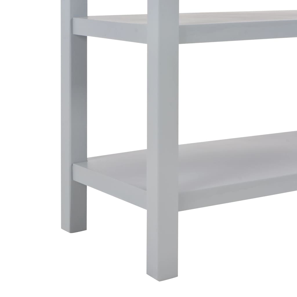 vidaXL Aparador de MDF 110x35x80 cm gris